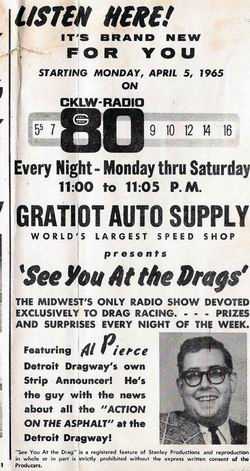 Detroit Dragway - 1965 Flyer (newer photo)